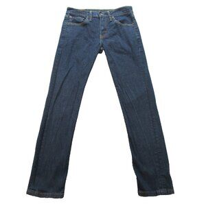 Levis 511 Jeans Slim Fit Dark Wash Stretch Denim Mens 29x30 Blue Cotton Blend